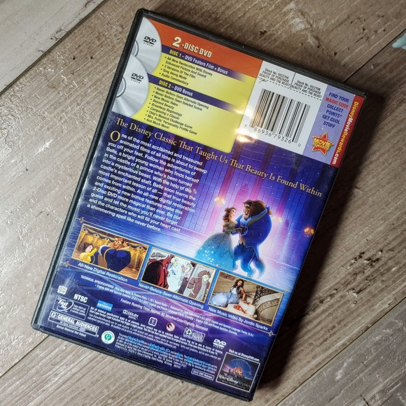 Beauty And The Beast‎ (2-Disc DVD Set, 2010) Walt Disney EUC - Picture 8 of 9